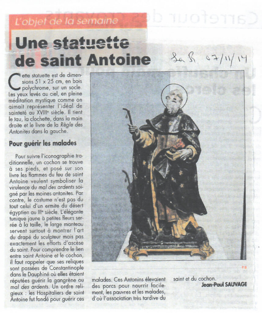 Statuette de saint Antoine